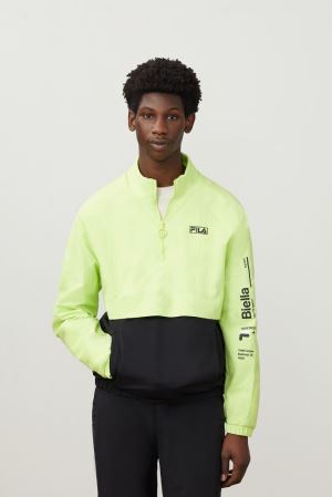 FILA Gus Half Zip Jackets Green,Mens Clothing | CA.HOMURF602